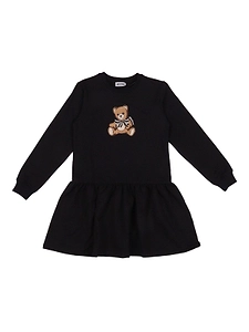 Moschino Kids Teddy Printed Long-Sleeved Dress