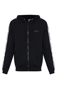 Moschino Logo Tape Zip Hoodie