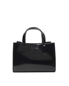 Msgm Glossy Structured Tote Bag