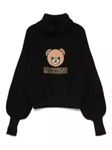Moschino Kids Turtleneck Ribbed-Knit Jumper