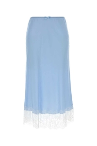 Moschino Lace Trim Midi Skirt