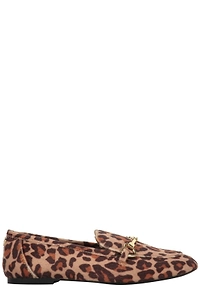 Love Moschino Leopard Printed Mocassins