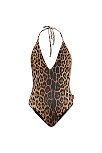 Moschino Leopard Printed One Piece Swimsuit