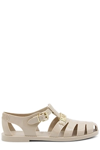 Moschino Logo Detail Flat Sandals