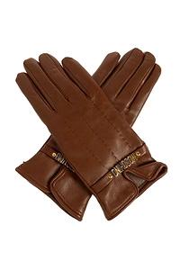 Moschino Logo Detail Gloves