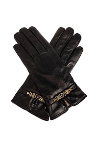Moschino Logo Detail Gloves