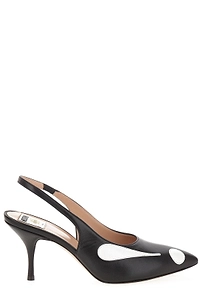 Moschino Slingback Pointed Toe Pumps