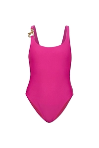 Moschino Logo Engraved One-Piece Swimsuit