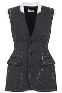Moschino Stitched Sleeveless Blazer