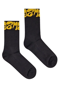 Msgm Kids Logo Cuff Socks