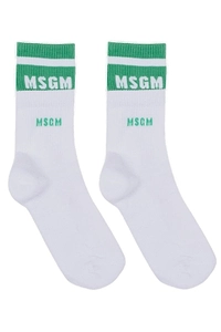 Msgm Kids Logo Knitted Socks