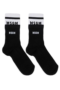 Msgm Kids Logo Knitted Socks