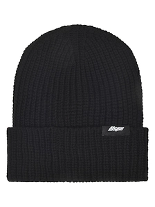 Msgm Kids Ribbed Logo Beanie Hat