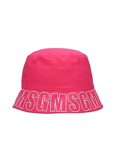 Msgm Kids Logo Print Bucket Hat