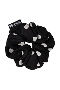 Moschino Polk-Dot Hair Scrunchie