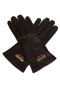 Moschino Logo-Lettering Gloves
