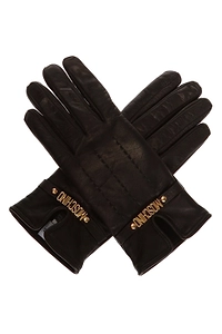 Moschino Logo-Lettering Gloves