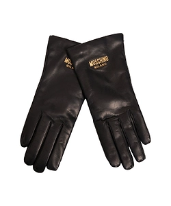 Moschino Logo-Lettering Gloves