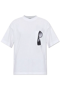 Moschino Sunglasses Print Pocket T-Shirt