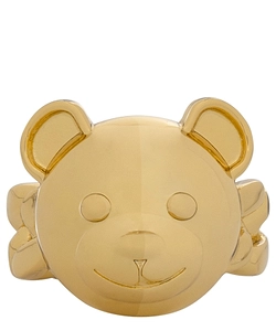 Moschino Teddy Bear Logo-Engraved Chain Ring