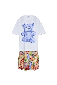 Moschino Teddy Bear Printed Oversized Dress