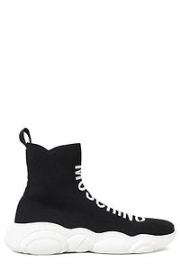 Moschino Teddy Logo Sock High-Top Sneakers