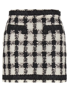 Moschino Texture Print Padded Mini Skirt