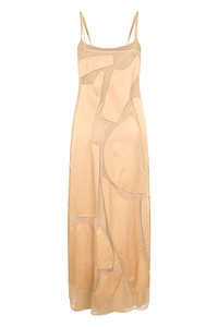 Moschino Sheer Patchwork Maxi Dress