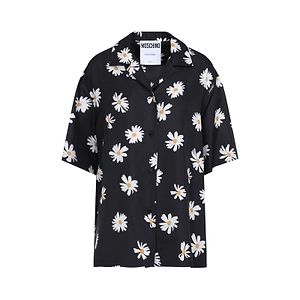 Moschino Short-Sleeved Floral Printed T-Shirt