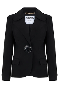 Moschino Single-Breasted Fitted Blazer