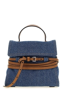 Moschino Tie Me Small Top Handle Bag