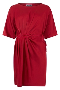 Moschino Tie-Waisted Midi Dress