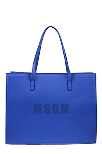 Msgm Kids Logo Printed Tote Bag