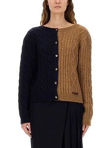 Moschino Two-Toned Button-Up Cardigan