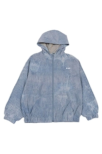 Msgm Kids Logo Printed Zipped Jacket