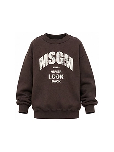 Msgm Kids Long Sleeved Crewneck Sweatshirt