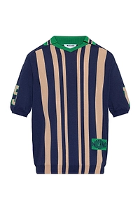 Moschino V-Neck Striped T-Shirt