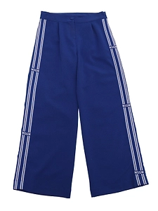 Msgm Kids Mid-Rise Logo-Tape Trousers