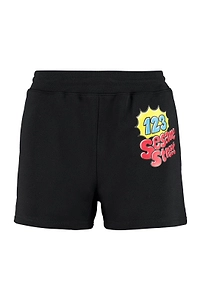 Moschino X Sesame Street Logo Print Shorts
