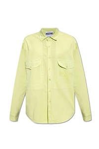 Moschino X Smiley Logo Embroidered Buttoned Shirt