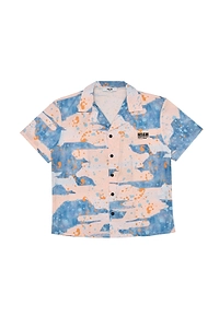 Msgm Kids Paint Splatter-Detailed Short Sleeved Shirt