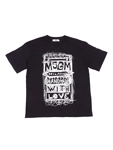 Msgm Kids Printed Crewneck T-Shirt