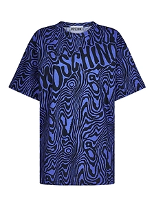 Moschino Zebra Printed Crewneck T-Shirt
