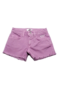 Msgm Kids Raw-Cut Edge Shorts