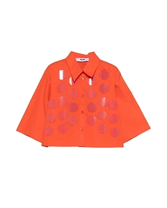 Msgm Kids Sequin-Embellished Cropped Shirt