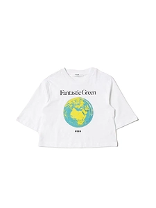 Msgm Kids Short Sleeve Crewneck T-Shirt