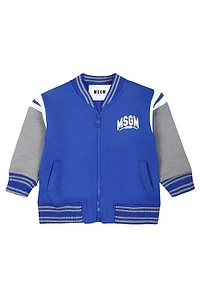 Msgm Kids Royal Zipped Bomber Jacket