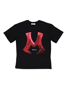 Msgm Kids Short Sleeve Crewneck T-Shirt