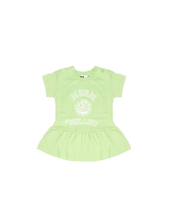 Msgm Kids Short Sleeve Crewneck Dress