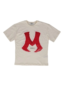Msgm Kids Short Sleeve Crewneck T-Shirt